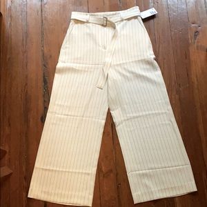 Pin stripe black and white pants